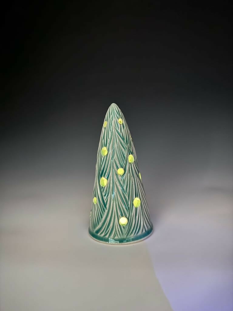 Green Xmas Tree Luminary 9