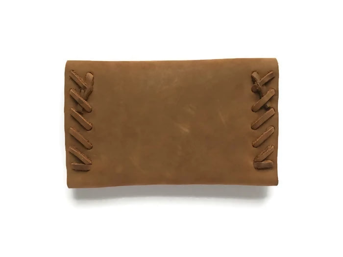 Hand-Laced Leather Wallet