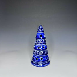 Blue Xmas Tree Luminary 1