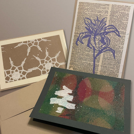 Block Print Cards • Various Designs (Blank Inside)