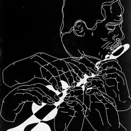 Eric Dolphy, 1961 | Jazz Flute | Flutist | Linocut Print | Wall Art