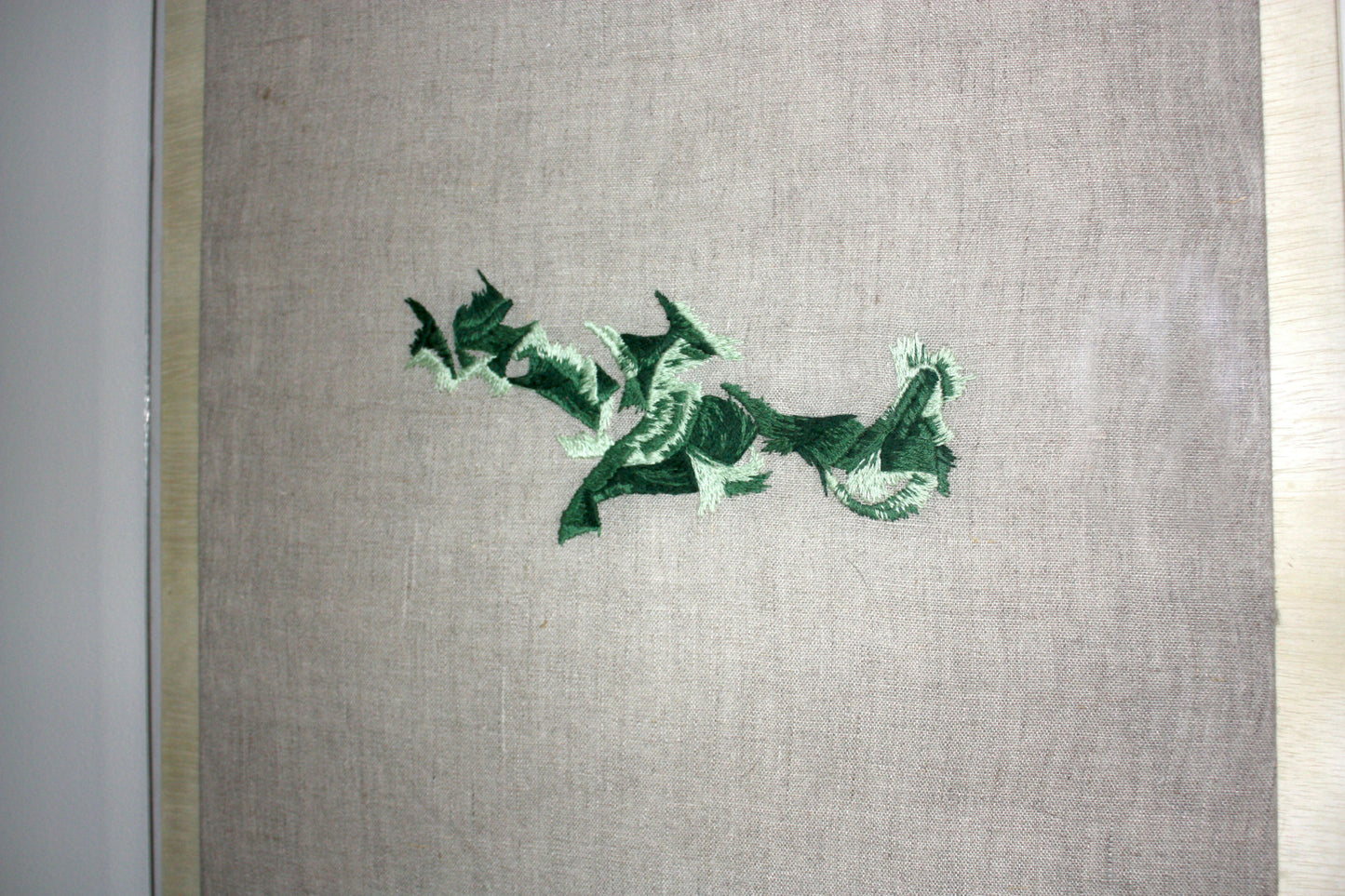 Green embroidery 1