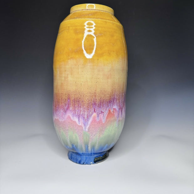 Golden Rainbow Tall Vase
