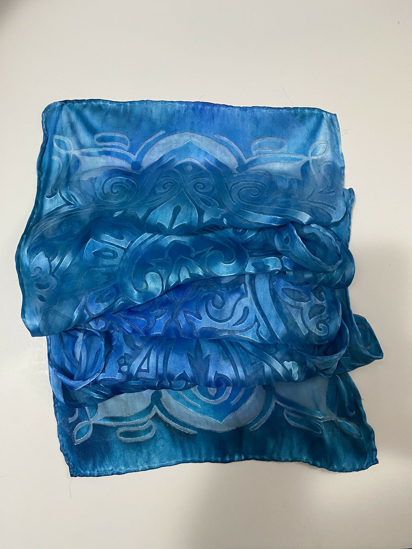 Devore Scarf: Art Nouveau