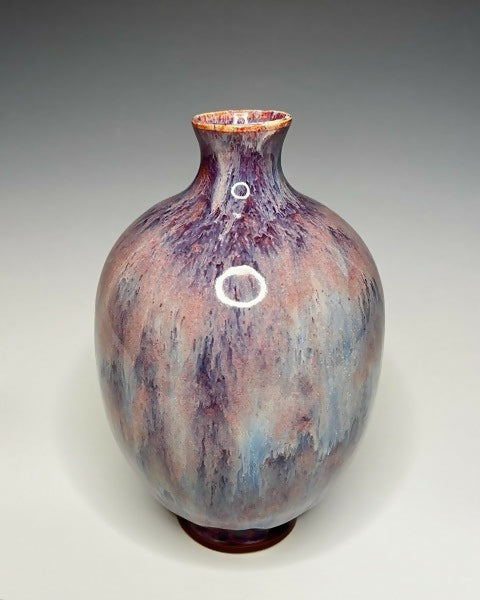 Purple Waterfall Bud Vase
