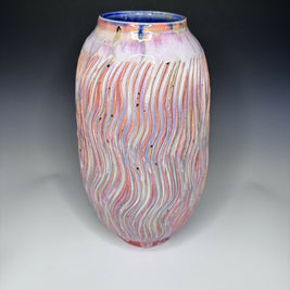 Tall Wavy Ceramic Vase