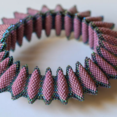 Mauve Tri Puff Bracelet
