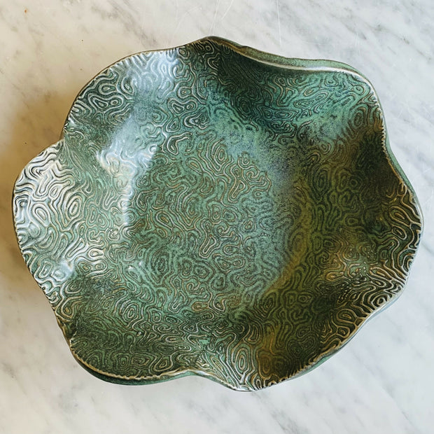 Swirly bowl-green