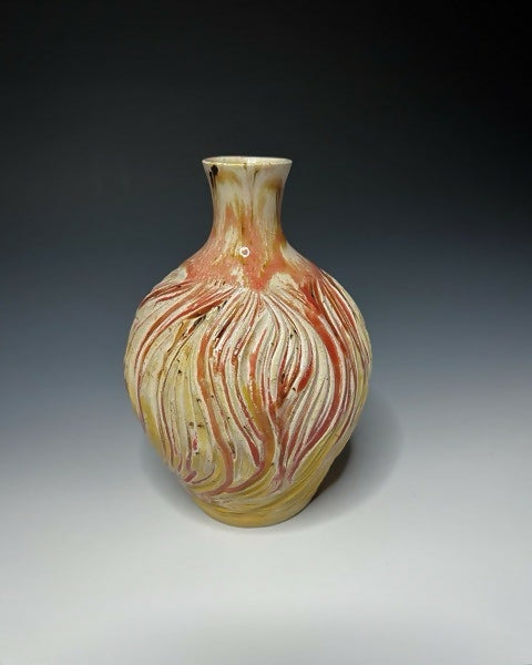 Textured Ceramic Bud Vase