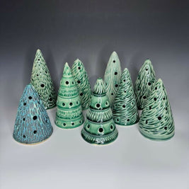 Green Xmas Tree Luminary 6