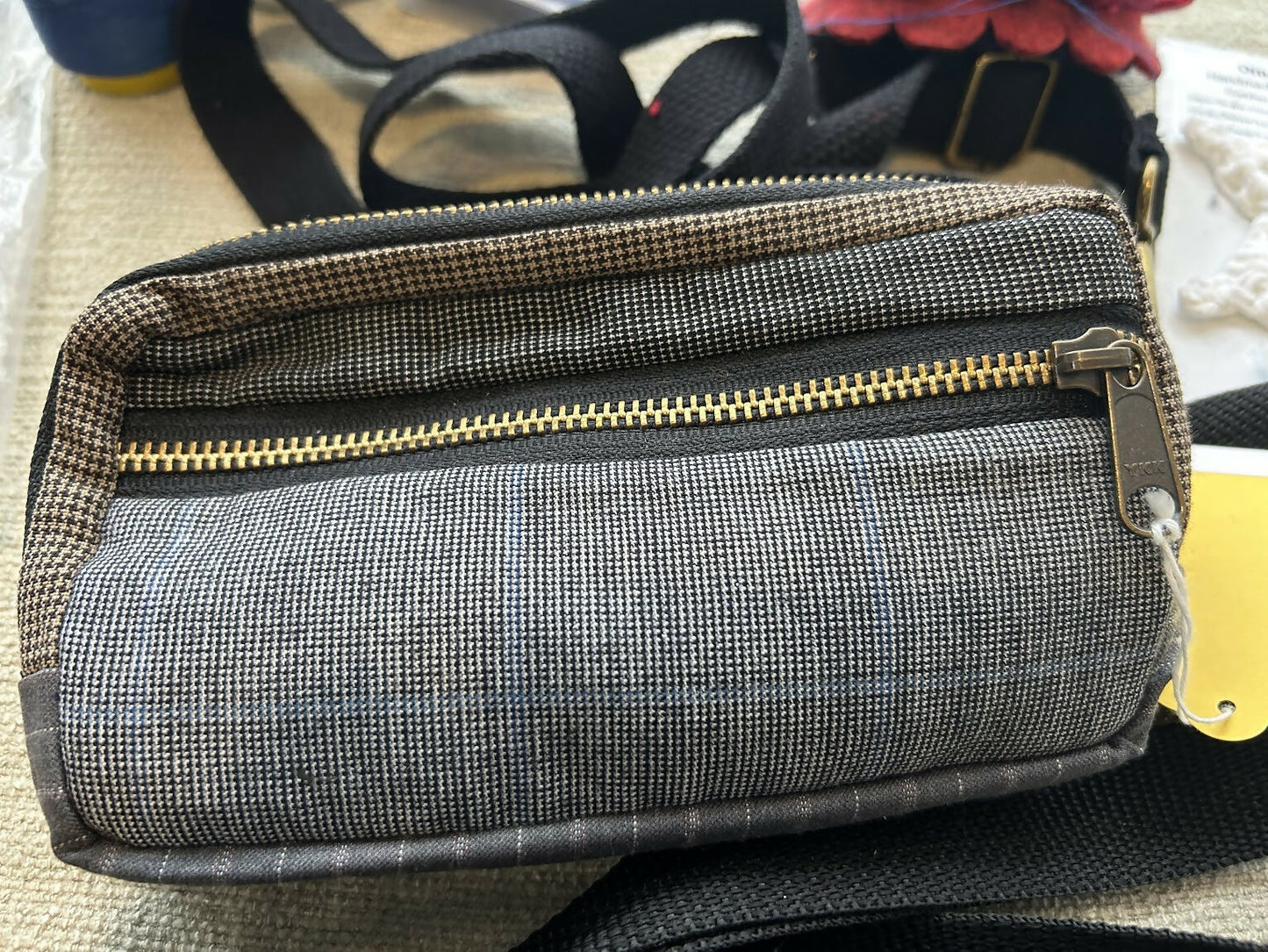 Sling Bag, Fanny Pack from men's wool suit coats