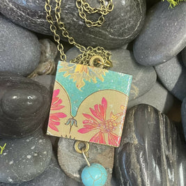 Collage City Scene Pendant