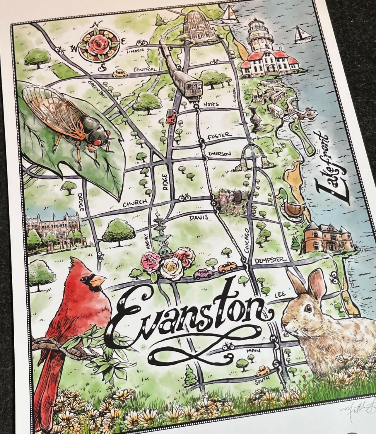 Evanston Plein Air Festival Print by Matt LaFleur