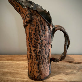 Cylindrical Bark Pitcher
