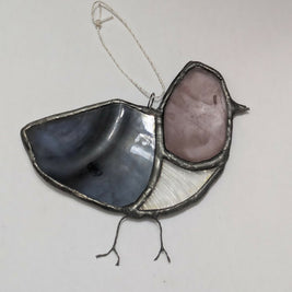 Recycled Stained Glass Pigeon