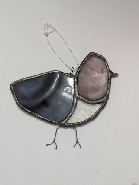 Recycled Stained Glass Pigeon
