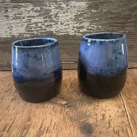 Curved Wine cups- Blue obsidian