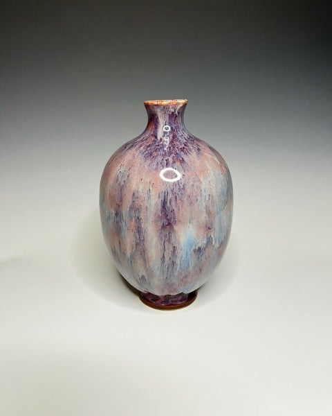 Purple Waterfall Bud Vase
