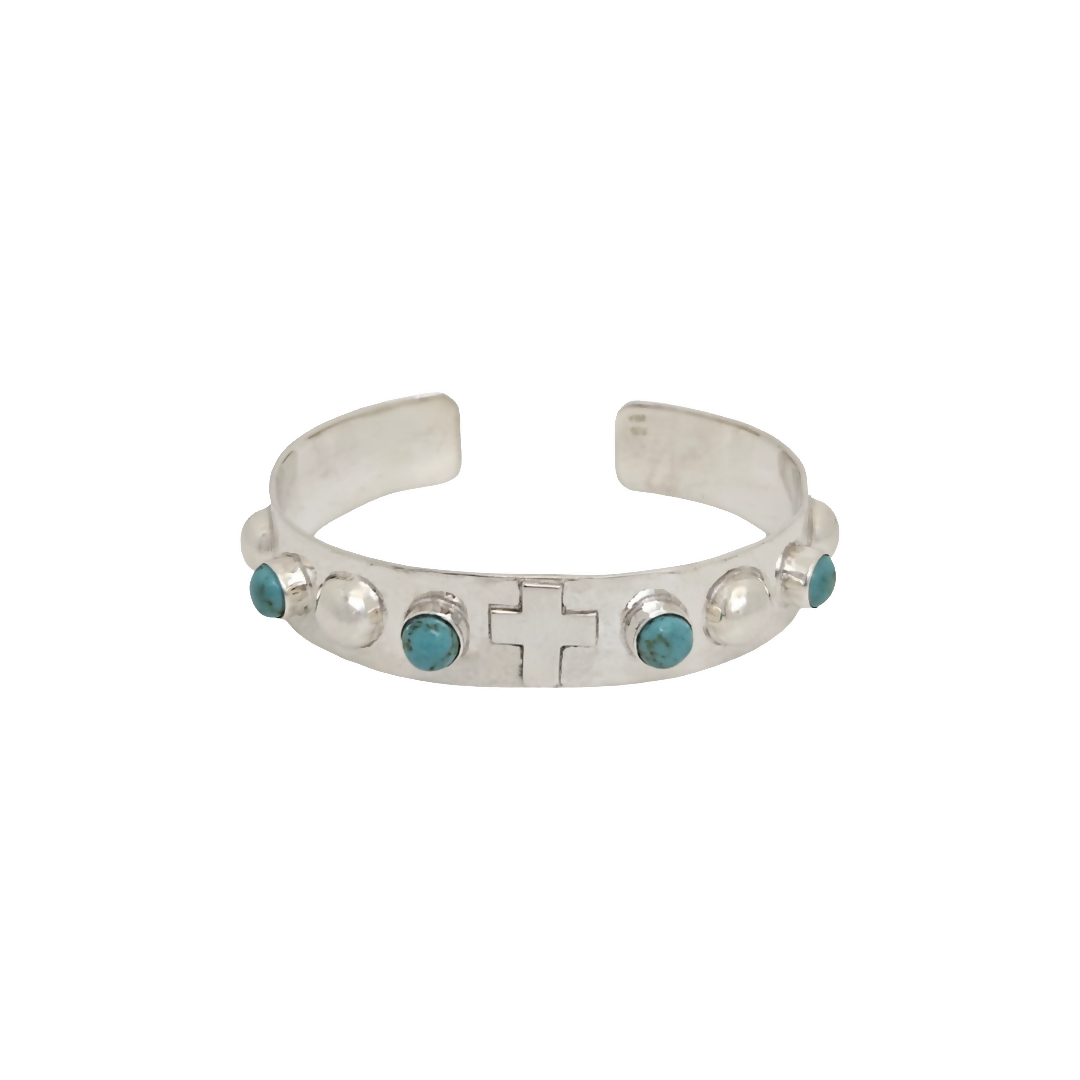 Turquoise Faith Cuff Bracelet