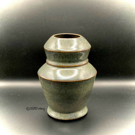 Angular Vase in Jade Green