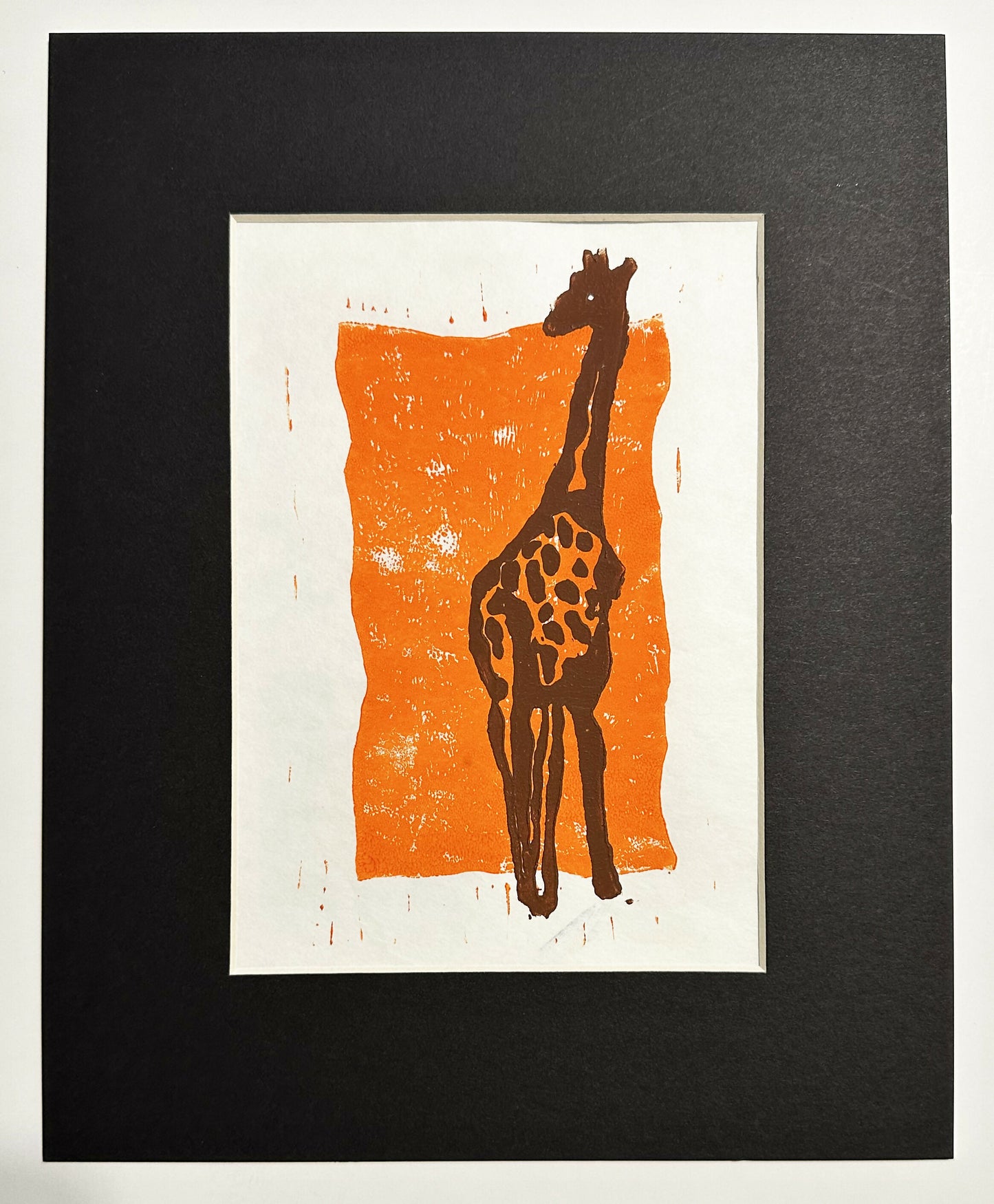 Giraffe_linoprint