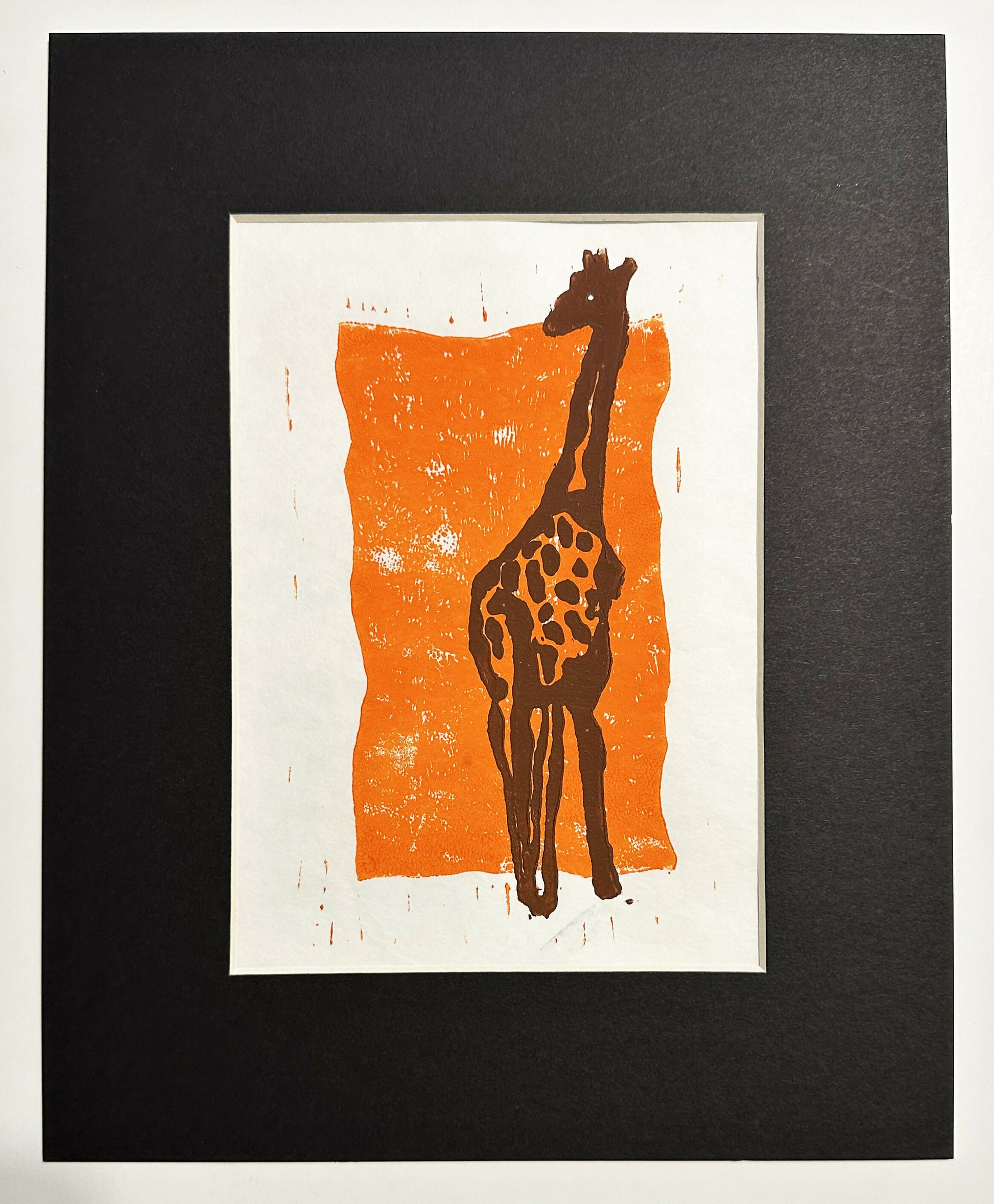 Giraffe_linoprint