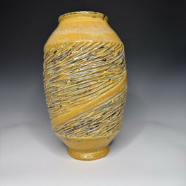 Spiraling Ceramic Vase