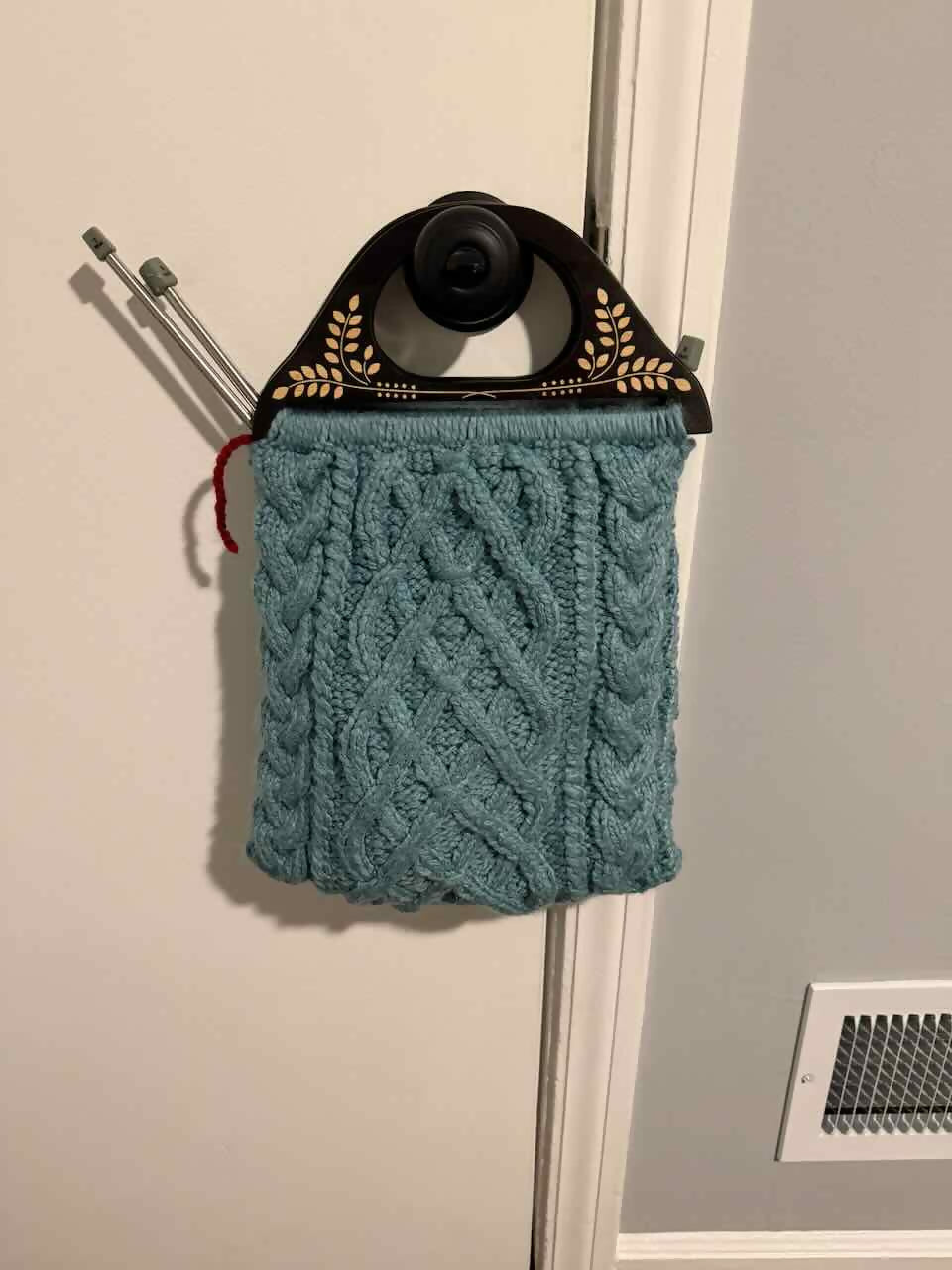 Teal Celtic Weave Handbag