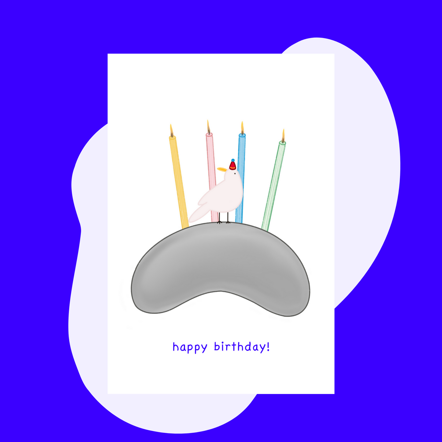 Chicago Bean Birthday Card + Envelope