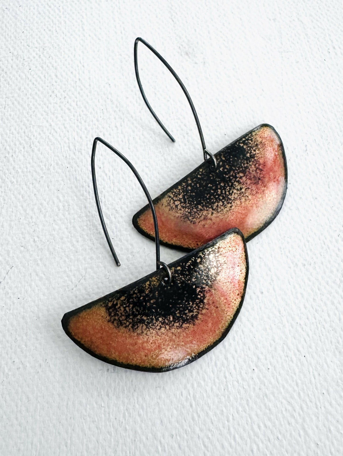 Enamel earrings
