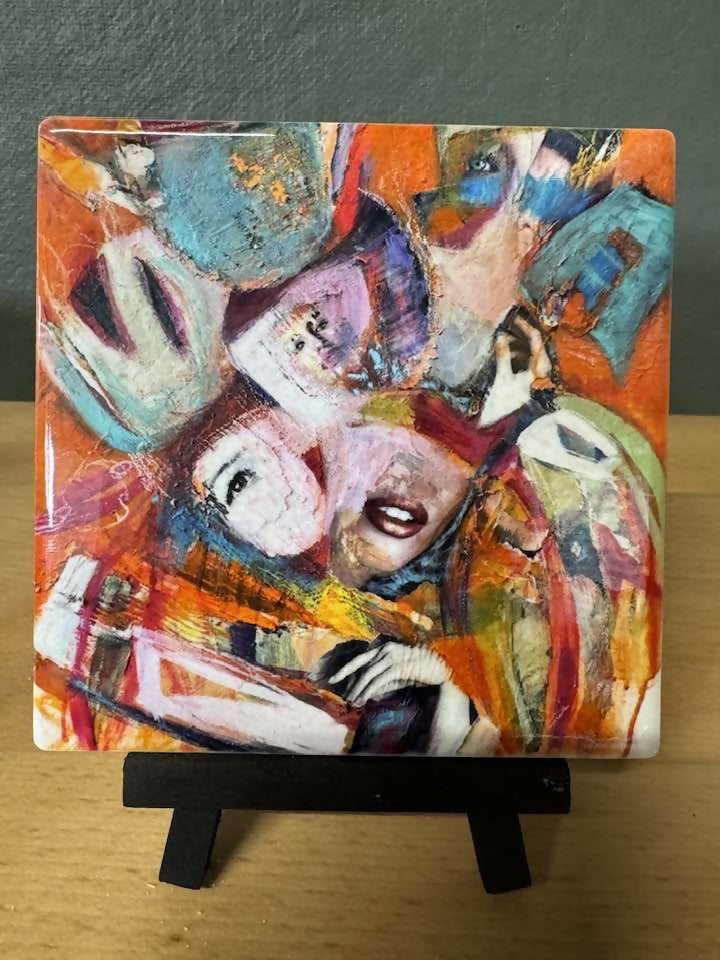 Pulp Friction Art Tile/Roller Coaster