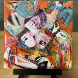 Pulp Friction Art Tile/Roller Coaster