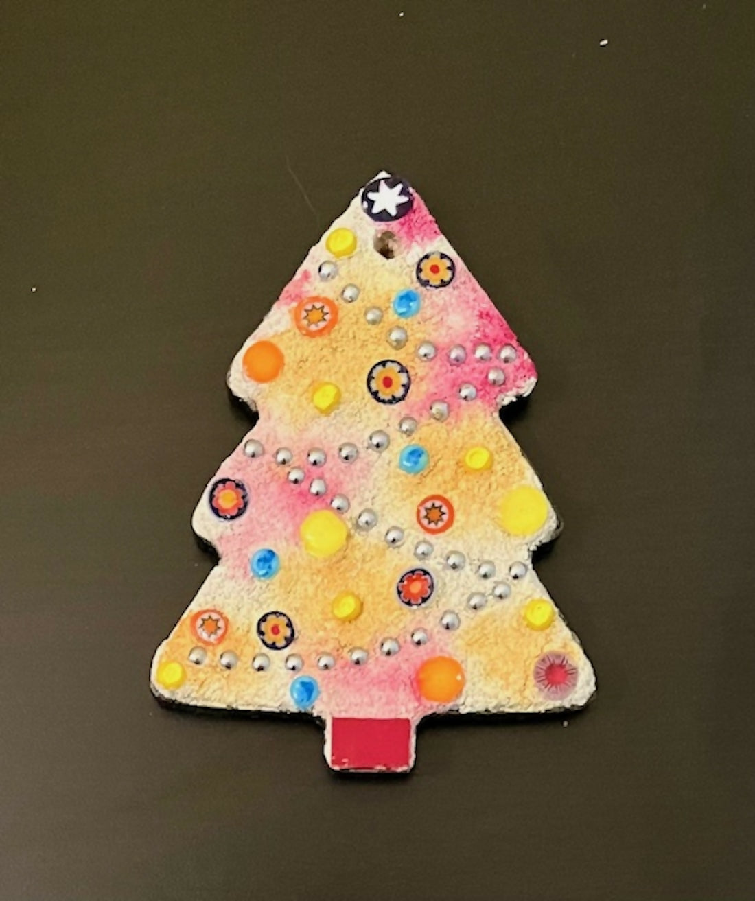 Mosaic Ornament: Tree with Millefiori Ornaments