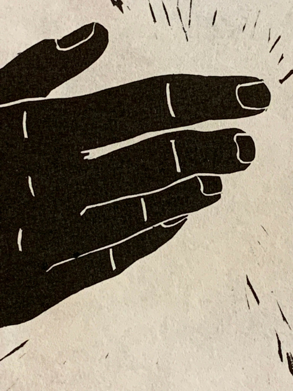 Iconography Hands | ICXC | Linocut Print | Wall Art