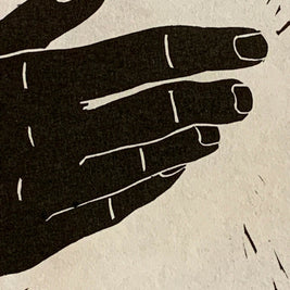 Iconography Hands | ICXC | Linocut Print | Wall Art