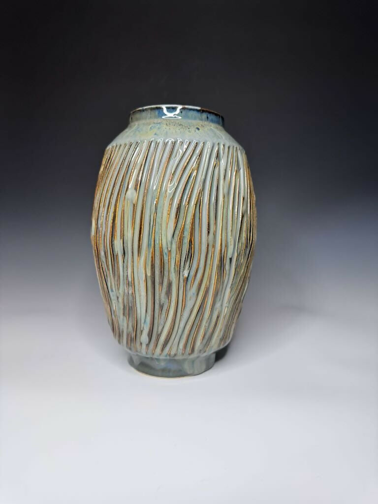 Carved Tall Vase