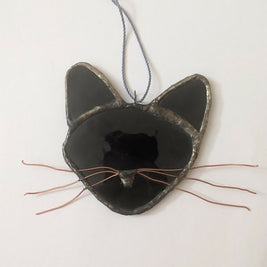 Recycled Stained Glass Cat