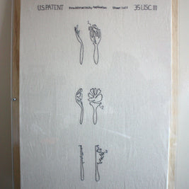 Embroidered flatware patent application