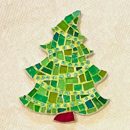 Mosaic Ornament: Tree with Gems