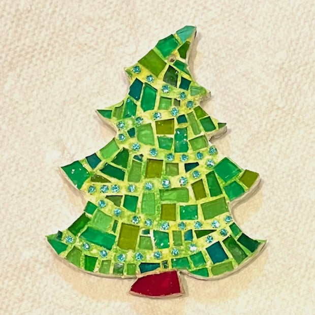 Mosaic Ornament: Tree with Gems
