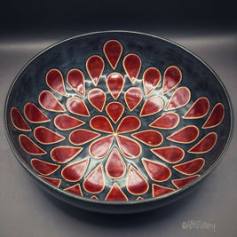 Red Teardrop Bowl