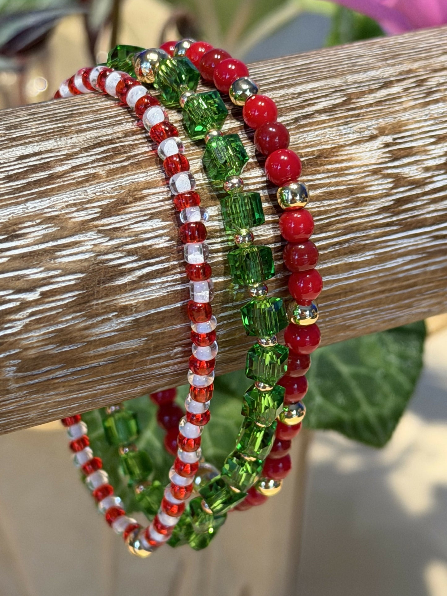 Merry & Bright Holiday Bracelet Trio Set