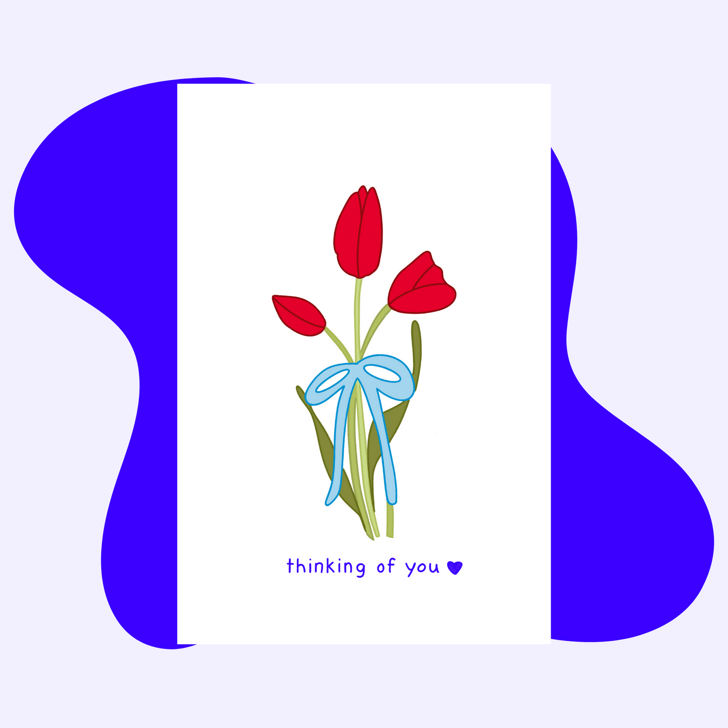 Tulip Thinking of You Card + Envelope