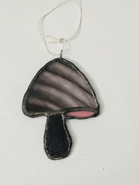 Recycled Stained Glass Mushroom