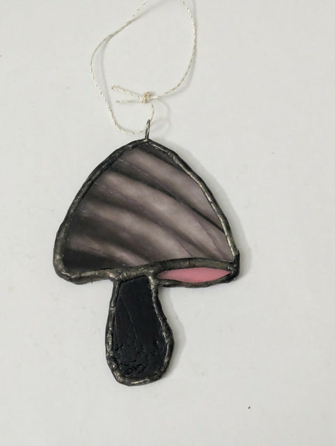 Recycled Stained Glass Mushroom