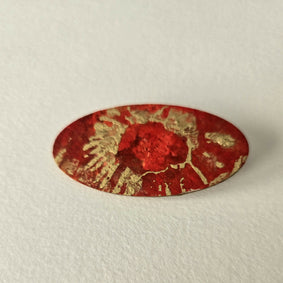 Oval handpainted pins