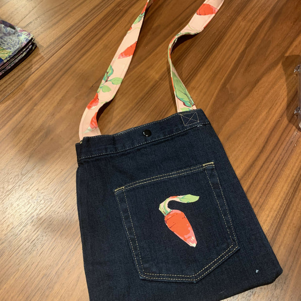 Denim crossbody bag
