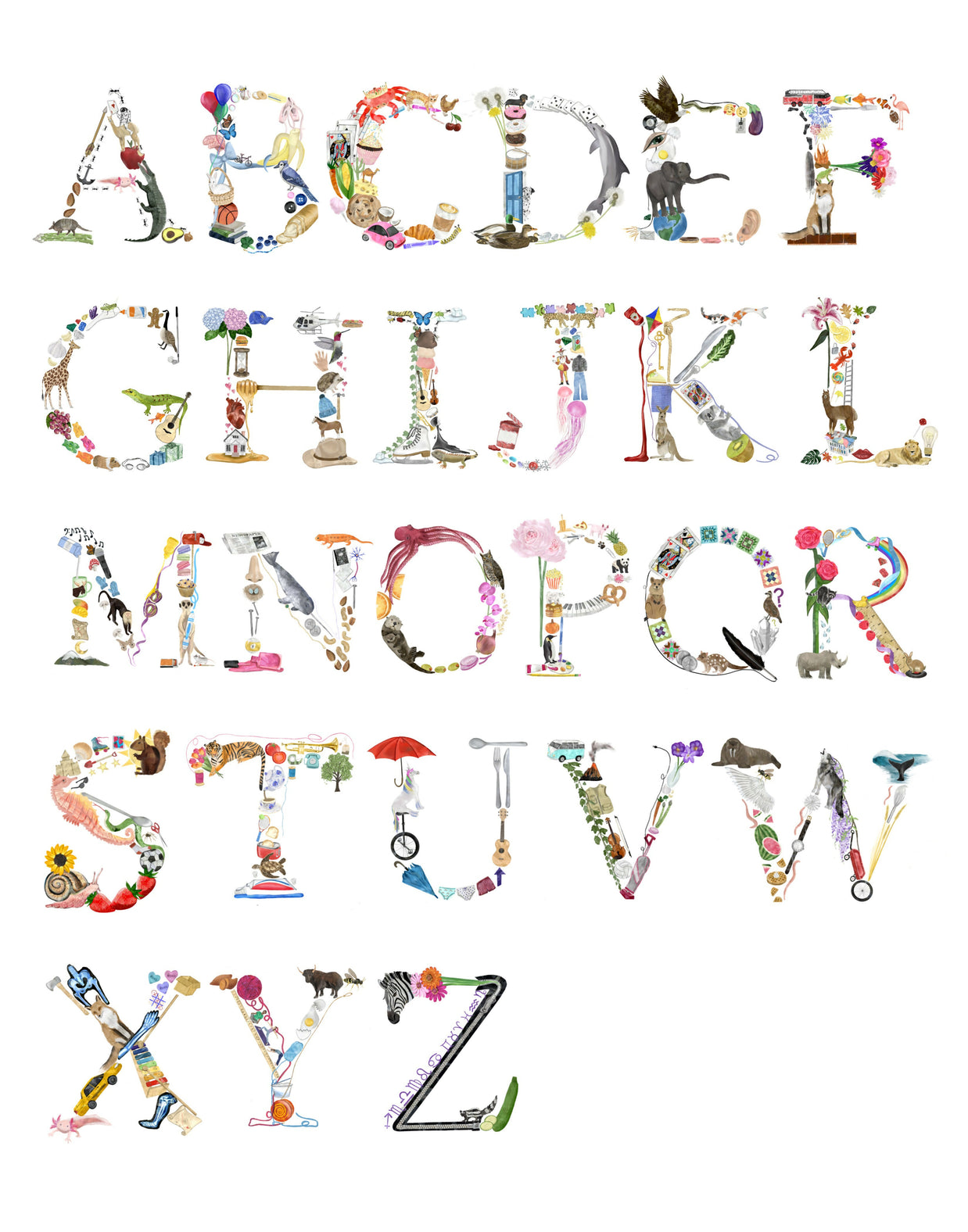 Complete Alphabet Print 11x14