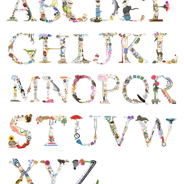 Complete Alphabet Print 11x14