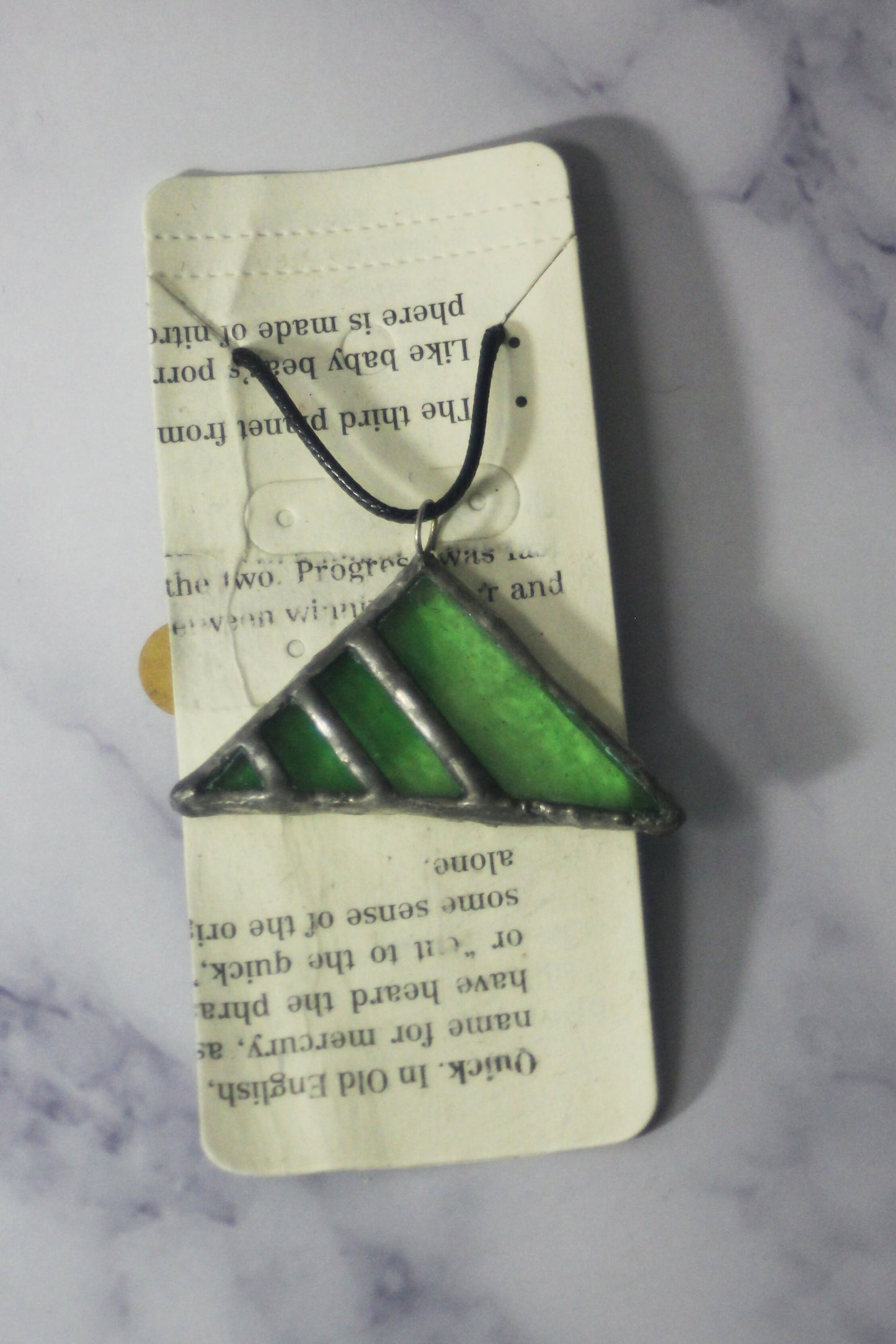 Recycled Stained Glass Necklace